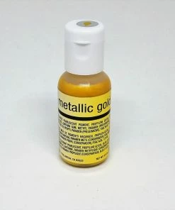 Linneas Supplies Metallic Gold .67oz Chefmaster AIRBRUSH Color