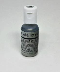 Linneas Metallic Silver .67oz Chefmaster AIRBRUSH Color Supplies
