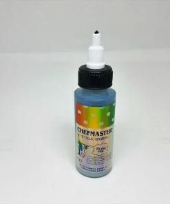 Linneas Supplies Metallic Silver 2oz Chefmaster AIRBRUSH Color