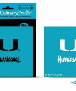 Cookie Countess University Of Miami Hurricanes College Stencil