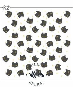 Killer Zebras Midnight Cats 2pc KZ Stencil Set Stencils