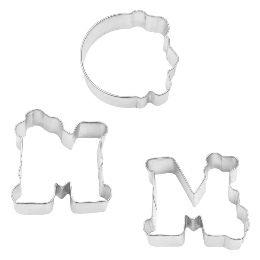 R&M International MOM 3pc Cookie Cutter Set Cutters 4 R&M International MOM 3pc Cookie Cutter Set Cutters