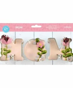 R&M International MOM 3pc Cookie Cutter Set Cutters