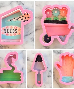 Flour Box Bakery Gardening Mother's Day Cookie Cutter Set Cutters