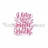 Cookie Countess Stencils I Love You To The Moon And Back Stencil 1 Cookie Countess Stencils I Love You To The Moon And Back Stencil