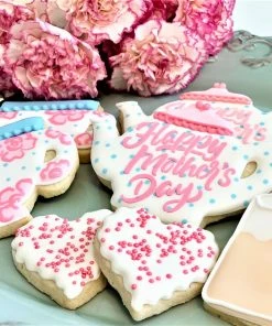 Flour Box Bakery Cutters Mother's Day Tea Cookie Decorating Kit