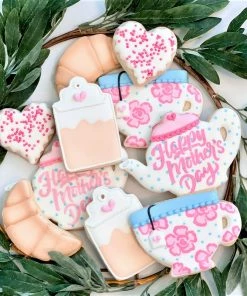 Flour Box Bakery Cutters Mother's Day Tea Cookie Decorating Kit