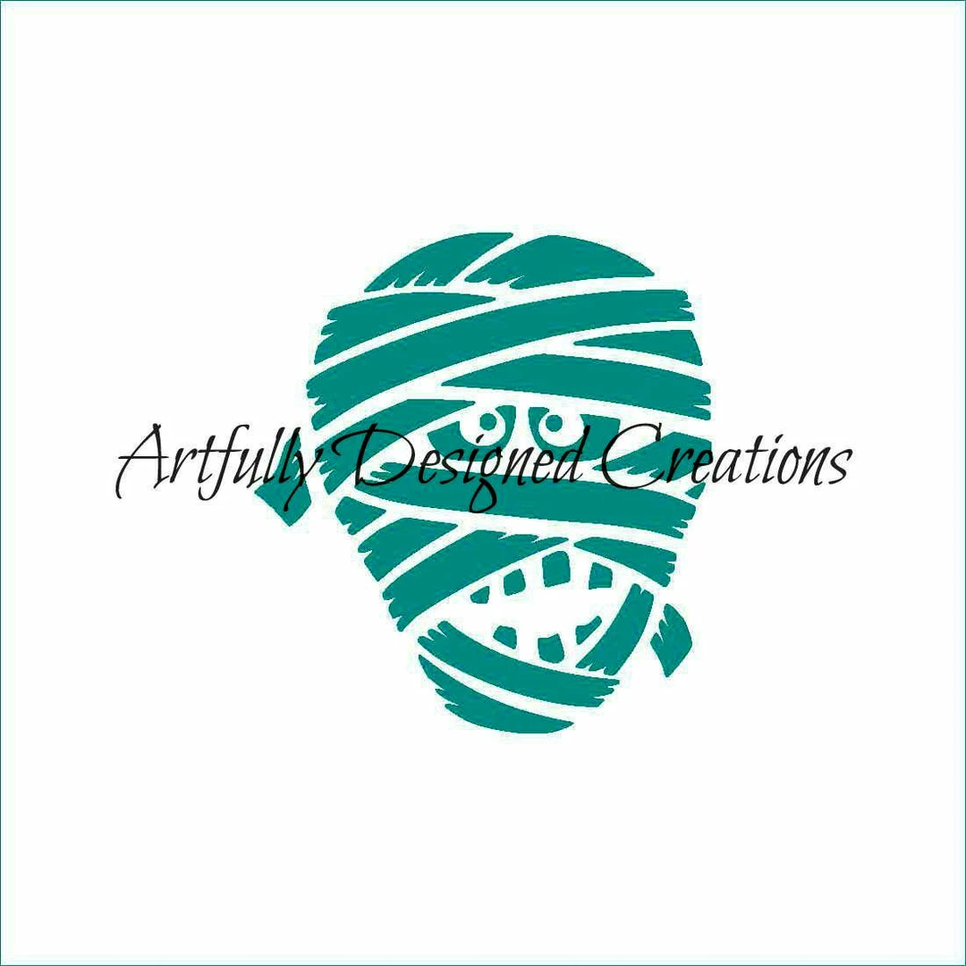 Bee Baked Art Mummy Face ADC Stencil Stencils 3 Bee Baked Art Mummy Face ADC Stencil Stencils