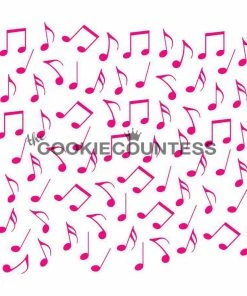 Cookie Countess Stencils Music Notes Stencil
