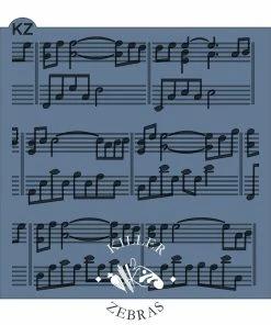Killer Zebras Stencils Music Sheet 2pc KZ Stencil Set