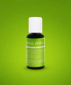 Linneas Neon Bright Green .70oz Chefmaster LIQUA-GEL Supplies