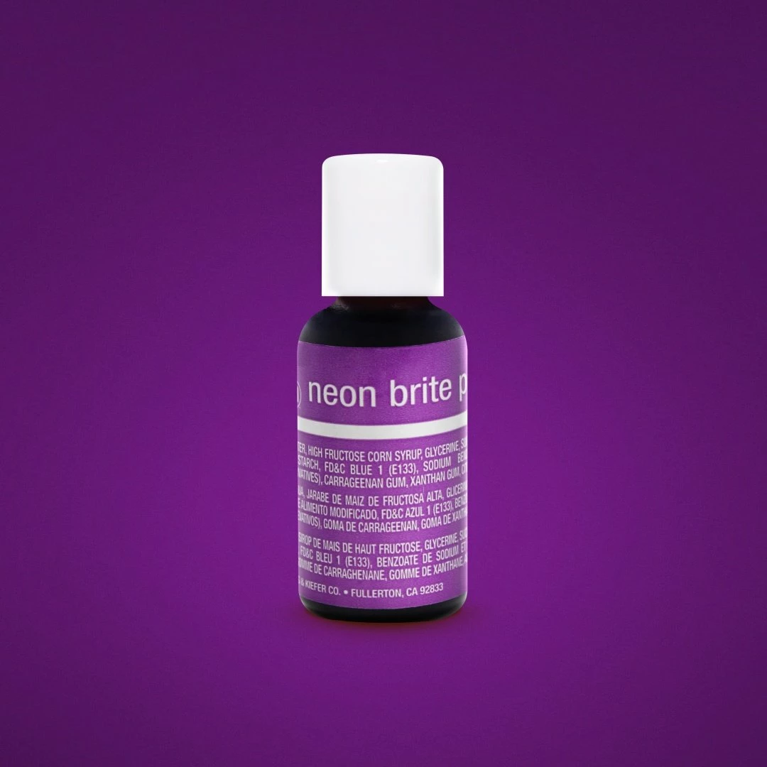 Linneas Neon Bright Purple .70oz Chefmaster LIQUA-GEL 3 Linneas Neon Bright Purple .70oz Chefmaster LIQUA-GEL