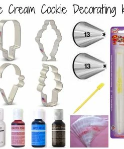 Flour Box Bakery Ice Cream Cookie Decorating Kit For Online Class