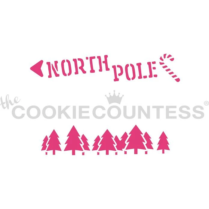 Cookie Countess North Pole Cookie Stick Stencil Stencils 3 Cookie Countess North Pole Cookie Stick Stencil Stencils