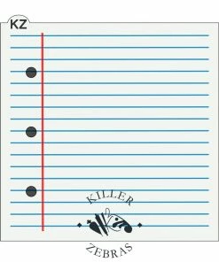 Killer Zebras Notebook Paper 2pc KZ Stencil Set