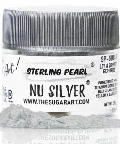 Supplies Nu Silver The Sugar Art Luster Dust