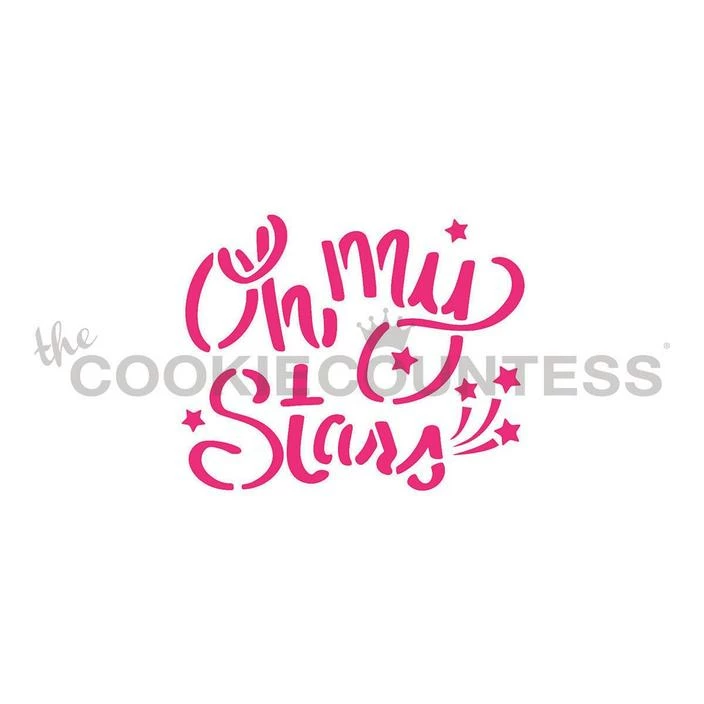 Cookie Countess Oh My Stars Stencil Stencils 3 Cookie Countess Oh My Stars Stencil Stencils