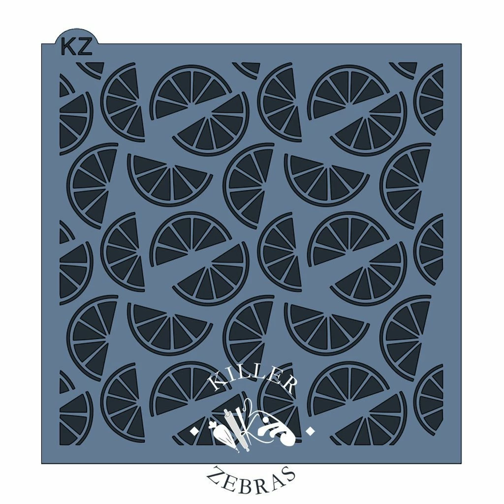 Killer Zebras Orange Slices KZ Stencil Stencils 3 Killer Zebras Orange Slices KZ Stencil Stencils