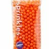 Wilton Supplies Orange JUMBO Nonpareils SMALL Sprinkle Pouch