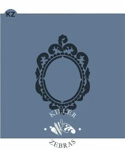 Killer Zebras Stencils Ornate Frame KZ Stencil