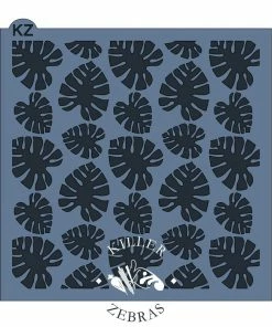 Killer Zebras Palm Leaves KZ Stencil Stencils