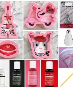 The Flour Box Paris Valentine's Cookie Decorating Class RECORDING With Optional Kit