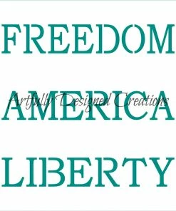 Bee Baked Art Stencils Patriotic Titles ADC Stencil