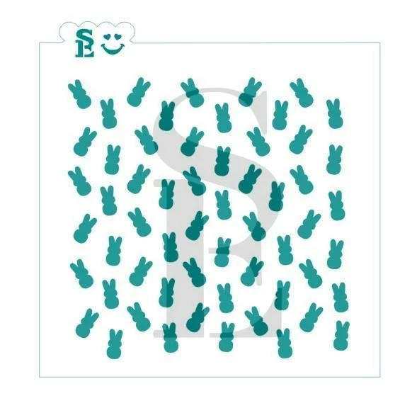Stencil Expression Peep Bunnies Background SE Stencil 3 Stencil Expression Peep Bunnies Background SE Stencil