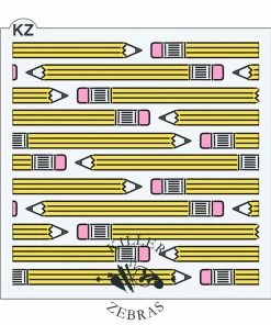 Killer Zebras Pencils 3pc KZ Stencil Stencils
