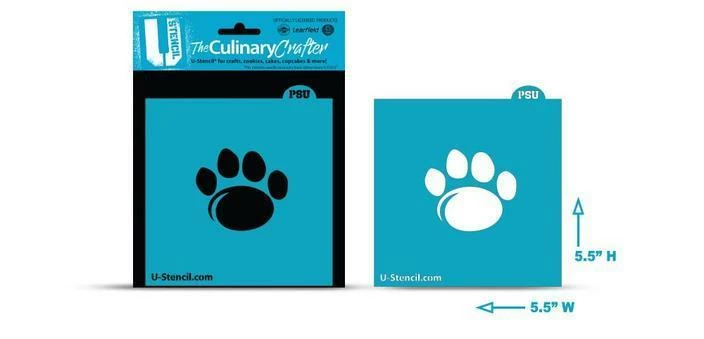 Cookie Countess Penn State Paw College Stencil 3 Cookie Countess Penn State Paw College Stencil