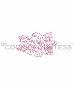 Stencils Peony Stencil Cookie Countess