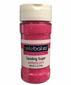 Ck Products Perfectly Pink SANDING SUGAR Small Sprinkle Jar Supplies