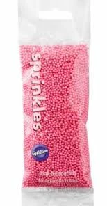 Wilton Pink Nonpareils SMALL Sprinkle Pouch Supplies