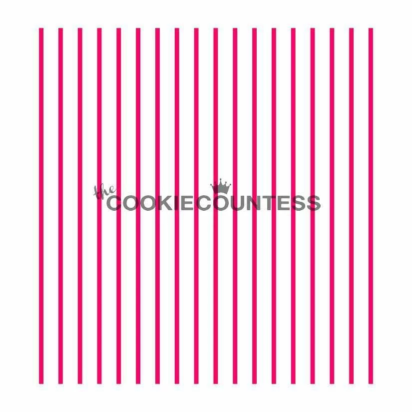 Cookie Countess Pinstripes Stencil 3 Cookie Countess Pinstripes Stencil