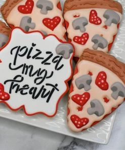 Cookie Countess Pizza My Heart Stencil