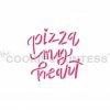 Cookie Countess Pizza My Heart Stencil