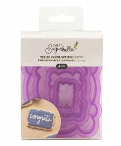 American Crafts Cutters Plaque Frames Nested Cookie Cutter Sugarbelle Set