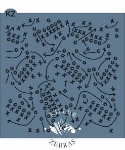 Killer Zebras Playbook Stencil