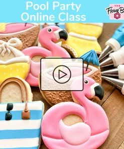 The Flour Box Pool Party Online Decorating Class Recording With Optional Kit Classes