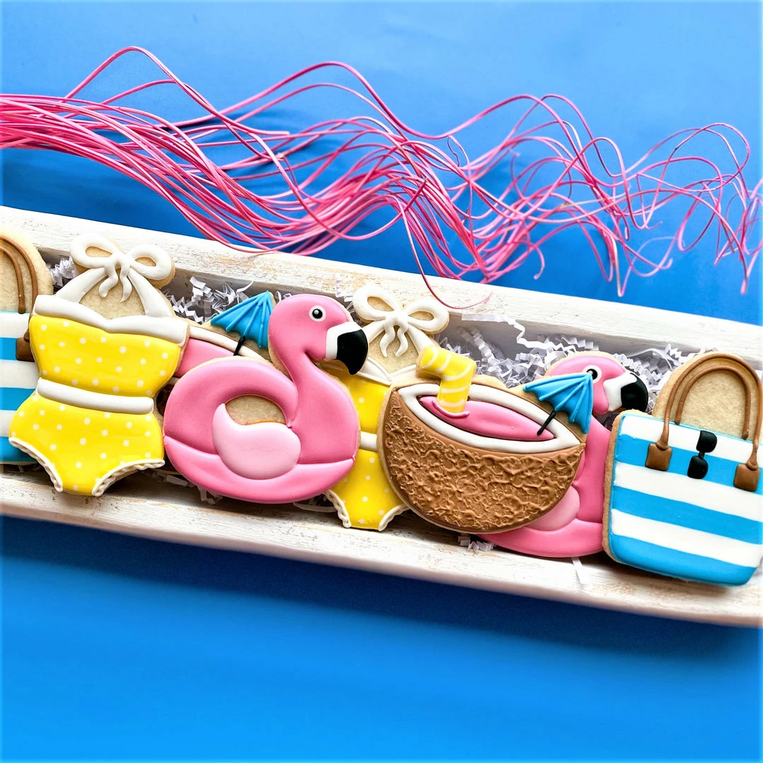 Flour Box Bakery Cutters Swimsuit One Piece Halter With Bow Cookie Cutter 6 Flour Box Bakery Cutters Swimsuit One Piece Halter With Bow Cookie Cutter