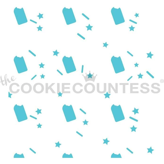 Cookie Countess Popsicle 3pc Stencil Stencils 4 Cookie Countess Popsicle 3pc Stencil Stencils