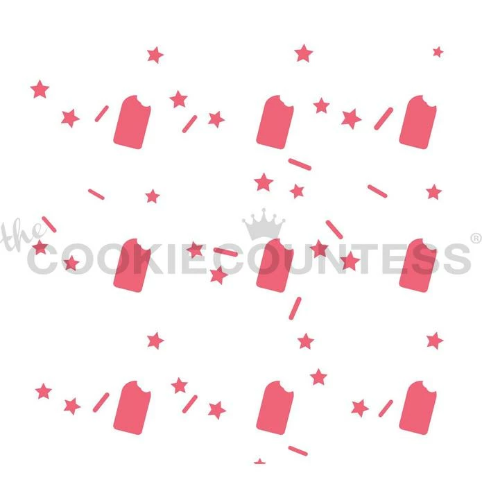 Cookie Countess Popsicle 3pc Stencil Stencils 5 Cookie Countess Popsicle 3pc Stencil Stencils