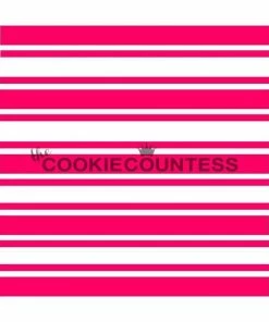 Cookie Countess Preppy Stripes Stencil