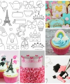 Sweet Elite Pretty Things Pattern Sheets For Royal Icing Transfers Supplies