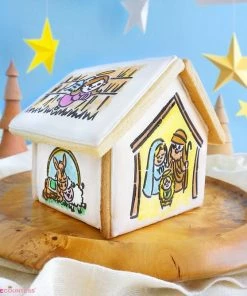 Cookie Countess Christmas Manger 4pc PYO Stencil Set Stencils