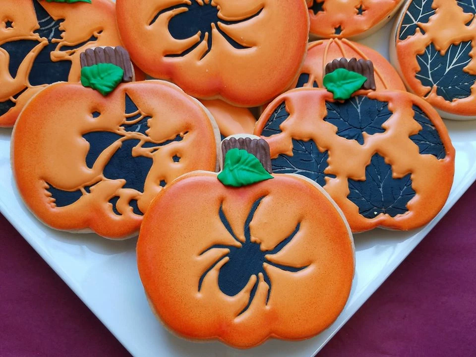 Cookie Countess Spiders Stencil 4 Cookie Countess Spiders Stencil