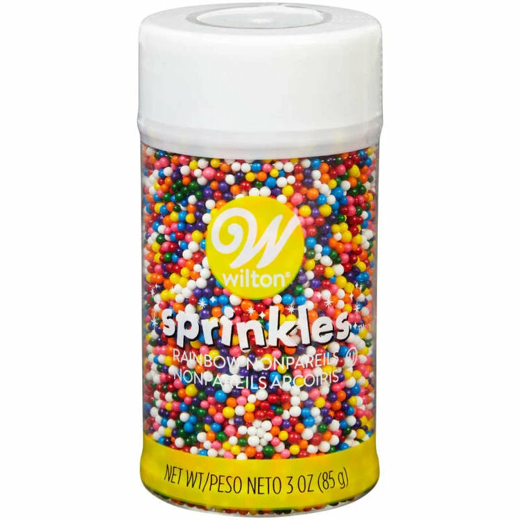 Supplies Rainbow Nonpareils Wilton SMALL Sprinkles 3 Supplies Rainbow Nonpareils Wilton SMALL Sprinkles