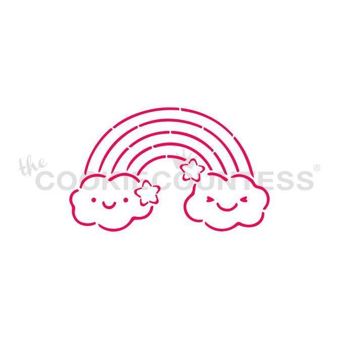 Cookie Countess Stencils Rainbow PYO Stencil 3 Cookie Countess Stencils Rainbow PYO Stencil
