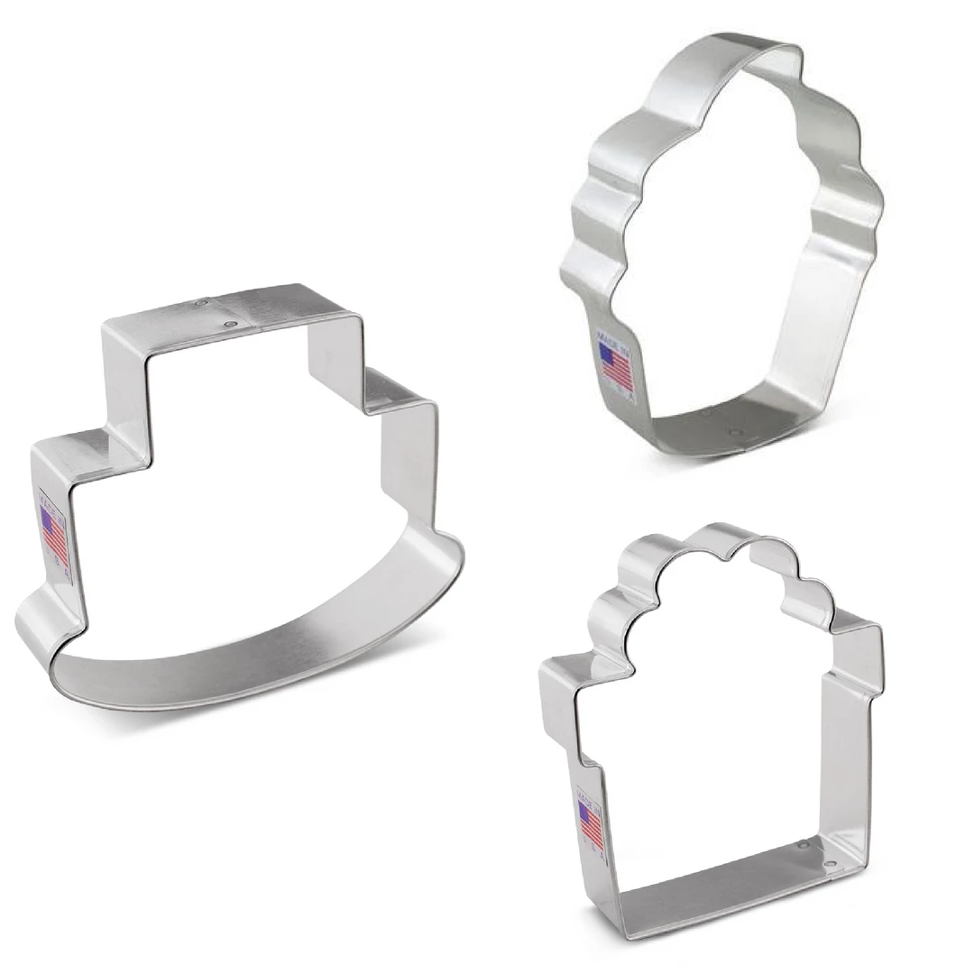 Ann Clark Rainbow Birthday Cookie Cutter Set 3 Ann Clark Rainbow Birthday Cookie Cutter Set