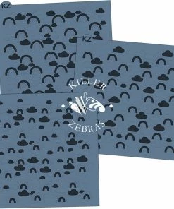 Killer Zebras Stencils Rainbows 3pc KZ Stencil Set